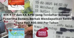 Saldo dana Rp2.400.000 per tahun untuk KPM yang terdaftar sebagai penerima bansos PKH (Sumber: Facebook/INFO Bansos PKH Edited Insan Sujadi)