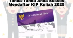 Penanda Anda selesai mendaftar KIP Kuliah 2025. (Sumber: Poskota/Arip Apandi)