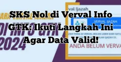 Proses verval Info GTK: Pastikan data ijazah sesuai untuk menghindari kendala SKS nol. (Sumber: Poskota/Yusuf Sidiq)