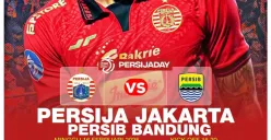 Link live streaming gratis BRI Liga 1: Persija Jakarta vs Persib Bandung kick off jam 15.30 WIB. (Sumber: Instagram/sekedarinfopersija)