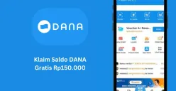 Cara klaim saldo DANA gratis Rp150.000. (Sumber: Poskota/Faiz)