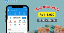 Berikut ini cara klaim saldo DANA gratis Rp115.000 hari ini dengan mudah. (Sumber: Poskota/Iko Sara Hosa)