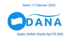 Anda berhak terima saldo DANA gratis Rp195.000 hari ini Senin 17 Februari 2025 masuk dompet elektronik. (Sumber: Poskota/Gabriel Omar Batistuta)