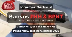 Daftar wilayah yang menerima pencairan saldo dana bansos PKH dan BPNT tahap 1 2025 beserta update informasi penyalurannya. (Sumber: Poskota/Aldi Harlanda Irawan)