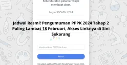 Tangkapan layar laman SSCASN BKN untuk cek hasil seleksi administrasi PPPK 2024 tahap 2. (Sumber: Poskota/Yusuf Sidiq)