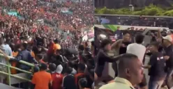 Atmosfer panas di Stadion Patriot Candrabhaga saat duel klasik antara Persija dan Persib berlangsung. (Sumber: X/@ilhampid)