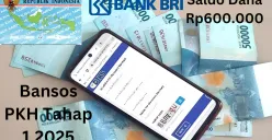 NIK KTP atas kepemilikan nama kamu sudah berhasil menerima saldo dana Rp600.000 dari subsidi bansos PKH tahap pertama 2025 via Rekening BRI. (Sumber: Poskota/Gabriel Omar Batistuta)