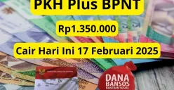 Saldo bansos PKH plus BPNT cair hari ini Rp1.350.000 hari ini 17 Februari 2025. (Sumber: Poskota/Audie Salsabila)