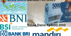 Saldo dana Rp600.000 dari subsidi bansos PKH 2025 telah diterima NIK e-KTP atas nama kamu melalui Rekening BNI, BSI, BRI dan Bank Mandiri. (Sumber: Poskota/Gabriel Omar Batistuta)