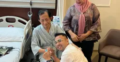 Artis Raffi Ahmad sekaligus Utusan Khusus Presiden Bidang Generasi Muda dan Pekerja Seni menjenguk Menteri Agama (Menag) KH. Nasaruddin Umar. (Sumber: Capture Instagram Raffi Ahmad)