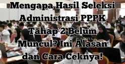 Jangan khawatir, jika hasil seleksi administrasi PPPK tahap 2 belum muncul, instansi Anda mungkin masih dalam proses mengumumkan. Terus pantau akun SSCASN dan siapkan diri untuk tahap berikutnya! (Sumber: Poskota/Yusuf Sidiq)