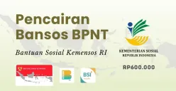 Informasi pencairan bansos BPNT Rp600.000 ke KKS BSI. (Sumber: Poskota/Della Amelia)