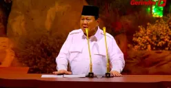 Presiden Prabowo Subianto berbicara mengenai rencana besar untuk meningkatkan kesejahteraan rakyat Indonesia melalui program makan bergizi gratis dan investasi melalui Danantara. (Sumber: YouTube/ GerindraTV)