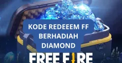 Redeem kode FF berhadiah diamonds gratis. (Canva)