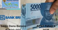 NIK e-KTP Anda sudah menerima saldo dana bansos Rp600.000 dari subsidi BPNT tahap 1 2025 melalui Rekening BRI, begini faktanya. (Sumber: Poskota/Gabriel Omar Batistuta)