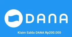 Segera Anda bisa klaim saldo DANA Rp200.000 masuk ke dompet elektronik. (Sumber: Poskota/Gabriel Omar Batistuta)