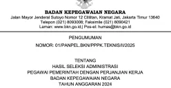 Ilustrasi hasil seleksi administrasi PPPK Tahap 2 dengan format PDF. (Sumber: BKN)