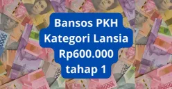 Sudah cair alokasi tahap 1 periode Januari-Maret 2025 Dana Bansos PKH kategori lansia. (Canva)