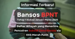 Update informasi pencairan saldo dana bansos BPNT tahap 1 2025 via KKS merah putih. (Sumber: Poskota/Aldi Harlanda Irawan)