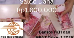 Saldo dana Rp1.800.000 dari bansos PKH dan BPNT tahap 1 2025 sudah bisa diambil via Pos Indonesia. (Sumber: Poskota/Gabriel Omar Batistuta)