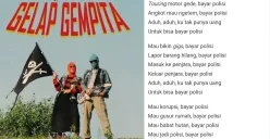 Lirik lagu 'Bayar Bayar Bayar' oleh band punk Sukatani (Sumber: Istimewa)