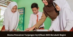 Guru Indonesia menyambut baik skema baru pencairan tunjangan sertifikasi yang langsung ditransfer ke rekening pribadi. (Sumber: Poskota/Yusuf Sidiq)