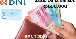 NIK e-KTP atas nama kamu telah mendapat saldo dana bansos Rp600.000 dari subsidi BPNT 2025 melalui Rekening BNI. (Sumber: Poskota/Gabriel Omar Batistuta)