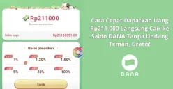 Dapatkan saldo Dana hingga Rp211.000 dalam sehari! Withdraw cepat dan mudah tanpa ribet. Yuk, mulai sekarang! (Sumber: Poskota/Yusuf Sidiq)