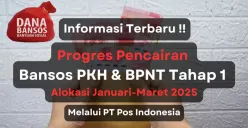 Update informasi penyaluran dana bansos PKH dan BPNT tahap 1 melalui PT Pos Indonesia (Sumber: Poskota/Aldi Harlanda Irawan)