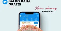 Klaim saldo DANA gratis Rp240.000 dari link DANA Kaget. (Sumber: Poskota/Della Amelia)