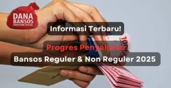 Progres penyaluran bansos reguler dan non-reguler 2025. (Sumber: Poskota/Aldi Harlanda Irawan)