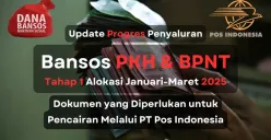 Update proses penyaluran dana bansos PKH dan BPNT tahap 1 2025 melalui PT Pos Indonesia. (Sumber: Poskota/Aldi Harlanda Irawan)