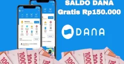 Hanya dengan login aplikasi penghasil uang gratis kamu bisa dapat saldo DANA gratis Rp150.000. (Sumber: Poskota/Syania Nurul Lita Baikuni)