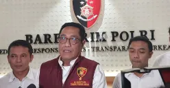 Direktur Tindak Pidana Umum (Dirtipidum) Bareskrim Polri Brigjen Djuhandhani Rahardjo Puro di Bareskrim Polri, Jakarta Selatan, Senin, 24 Februari 2025. (Sumber: Poskota/Ali Mansur)