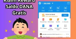 Klaim reward saldo DANA gratis Rp300.000 yang cair ke dompet digital. (Sumber: Poskota/Audie Salsabila)