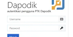 Tampilan laman login PTK Datadik SSO untuk akses Info GTK. (Sumber: sso.datadik.kemdikbud.go.id)