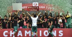 PSS Sleman saat menjuarai Liga 2 Indonesia pada 2019. (Sumber: Instagram/@liga2match)