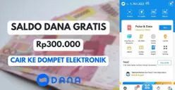 Dapatkan saldo DANA gratis melalui apk penghasil uang terbaru hari ini, cairkan langsung hingga Rp300.000 ke dompet elektronik (Sumber: Poskota/Herdyan Anugrah Triguna)