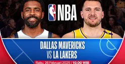 Link live streaming Dallas Mavericks vs LA Lakers. (Sumber: Vidio)