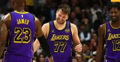 Sedang berlangsung live streaming Nuggets vs Lakers, Luka Doncic dan LeBron James absen. (Sumber: Instagram @lakers)