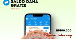 Klaim link saldo DANA gratis hari ini. (Sumber: Poskota/Della Amelia)