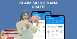 Klaim saldo DANA gratis hingga Rp135.000 ke dompet elektronik dari aplikasi penghasil uang. (Poskota/Mutia Dheza Cantika)