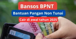 Pencairan Bansos BPNT di awal tahun 2025 kepada para KPM terdata di Data. (Canva)