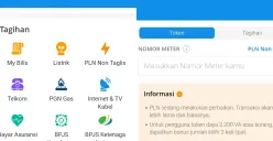 Ilustrasi membeli token atau membayar tagihan listrik di aplikasi DANA. (Sumber: Poskota/Dzikri)