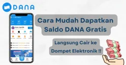 Cara mudah dapatkan saldo DANA gratis dari aplikasi penghasil uang. (Sumber: Poskota/Aldi Harlanda Irawan)