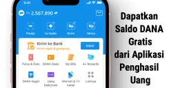 Ilustrasi mendapatkan saldo dana dari aplikasi penghasil uang. (Sumber: Poskota/Dzikri)