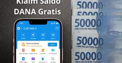 Langkah-langkah klaim saldo DANA gratis Rp213.000 hari ini ke dompet digital. (Sumber: Poskota/Audie Salsabila)