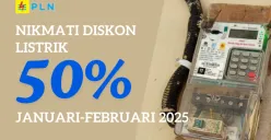 Nikmati diskon tarif listrik Januari - Februari 2025 hingga 50 persen dari PLN (Sumber: (Poskota/Dadan Triatna) | Foto: Dadan Triatna)