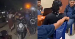 Viral puluhan oknum polisi keroyok seorang mahasiswa Kader HMI di Mamuju karena tak terima ditegur masuk ke asrama putri. (Sumber: Tangkap Layar X/@__PASMANTAP)