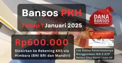 Informasi update status terbaru penyaluran bansos PKH tahap 1 2025. (Sumber: Poskota/Aldi Harlanda Irawan)